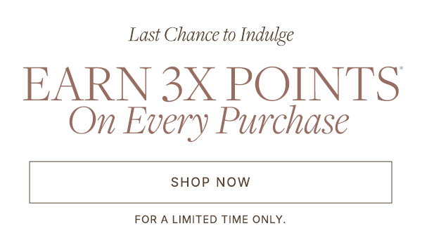 Earn 3x points on all purchases for a limited time.