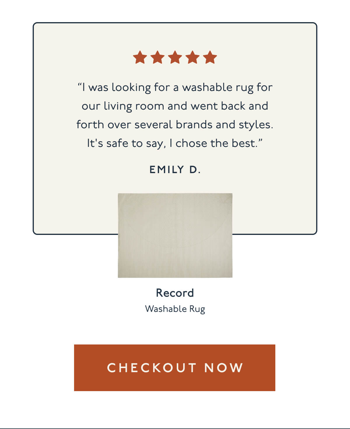 “I was looking for a washable rug for our living room and went back and forth over several brands and styles. It's safe to say, I chose the best.” Emily D. | Record | Washable Rug | [ CHECKOUT NOW ]