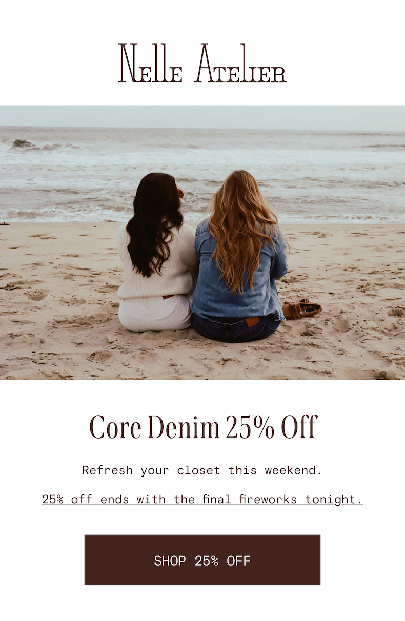 25% off ends tonight