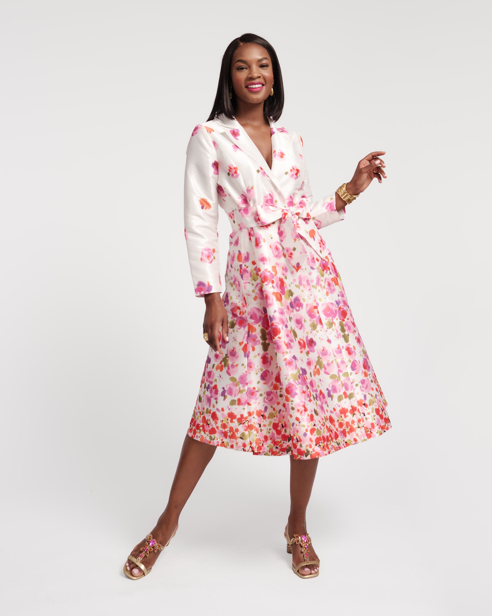 Image of Lucille Wrap Dress - Pocket Full of Posies
