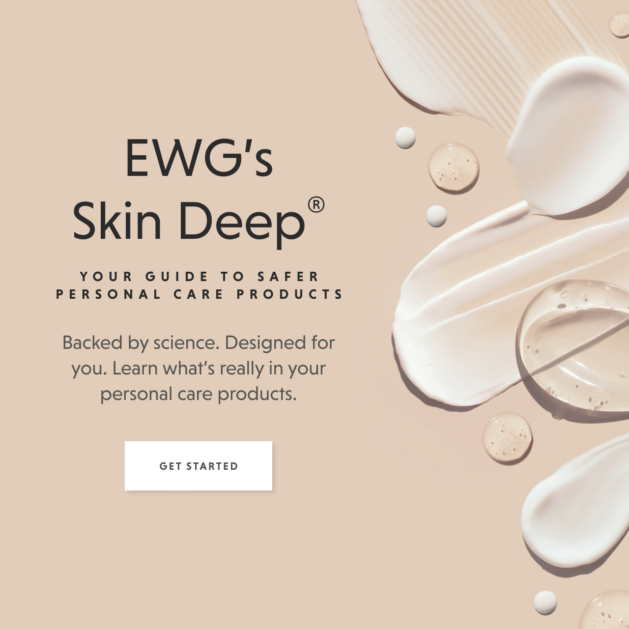 EWG's Skin Deep - GET STARTED