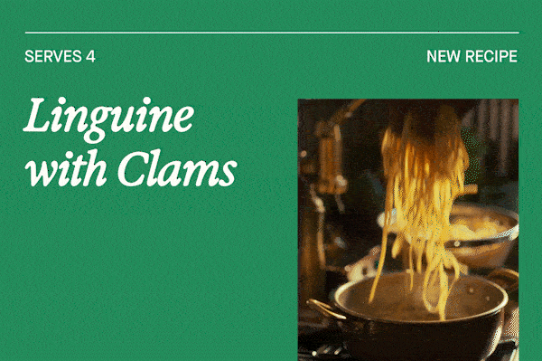 linguine with clams 
