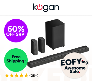 Kogan 9.1.4 Channel Dolby Atmos Soundbar with Wireless Subwoofer & Rear Speakers Product Image