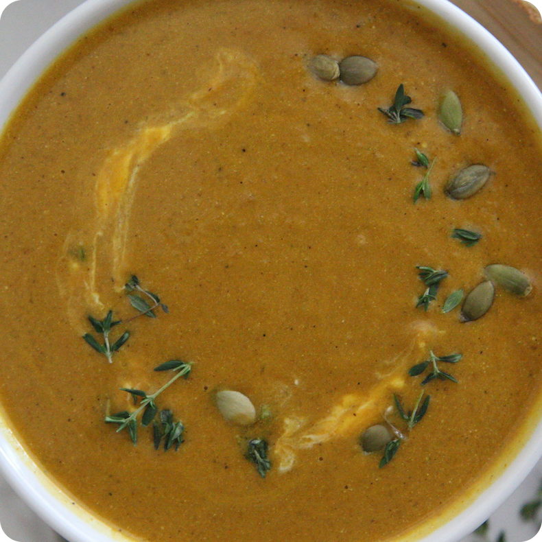 Creamy Vegan Pumpkin Apple Soup Recipe