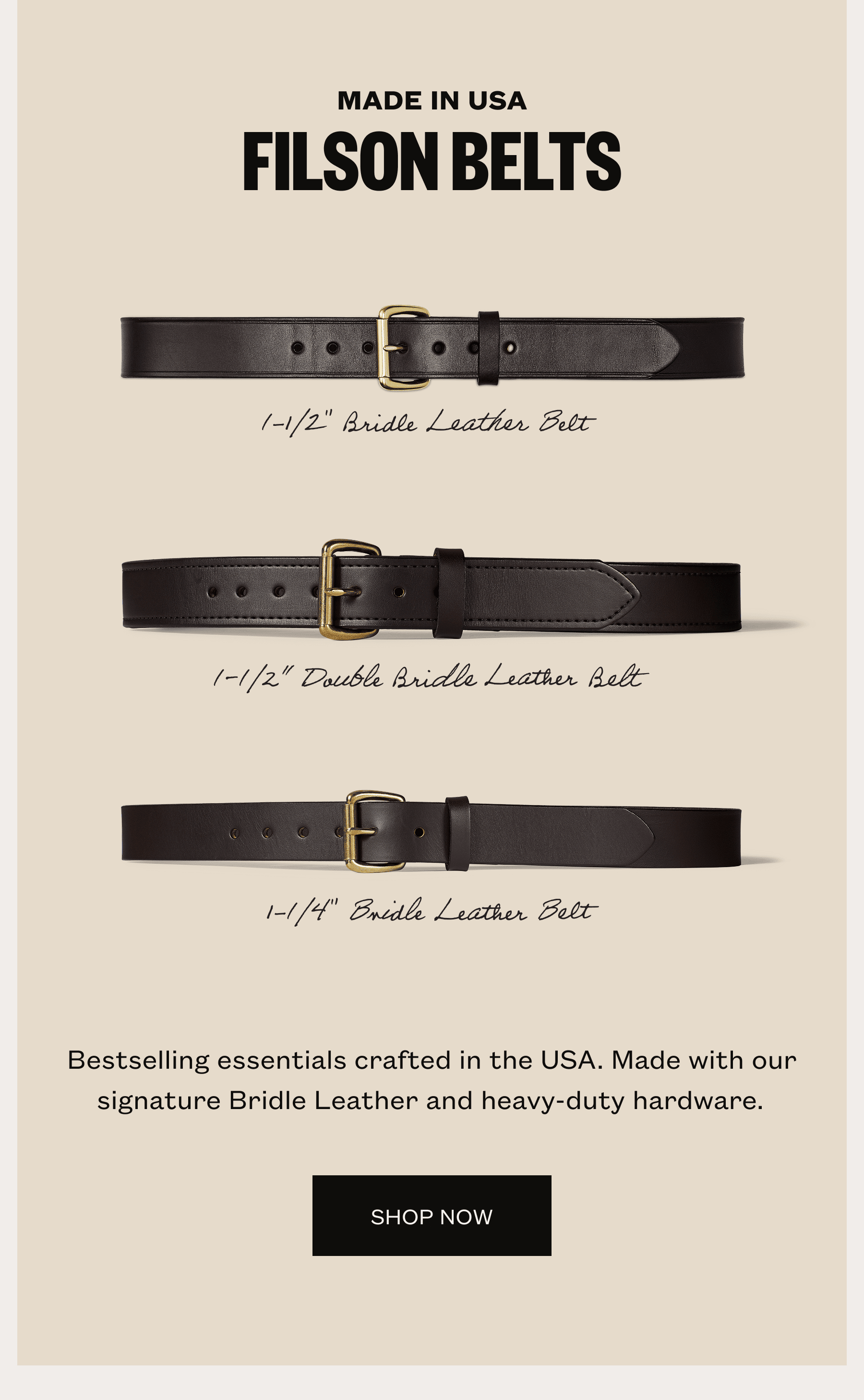 Filson Belts