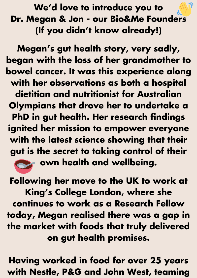 Description of Bio&Me story.