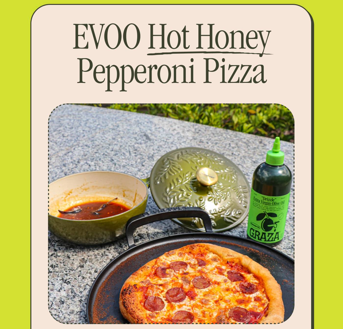 EVOO Hot Honey Pepperoni Pizza 