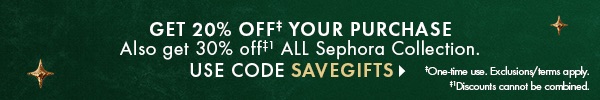 Get 20% off your purchase. Use code SAVEGIFTS