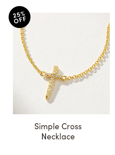 Simple cross necklace 25% off for a limited time
