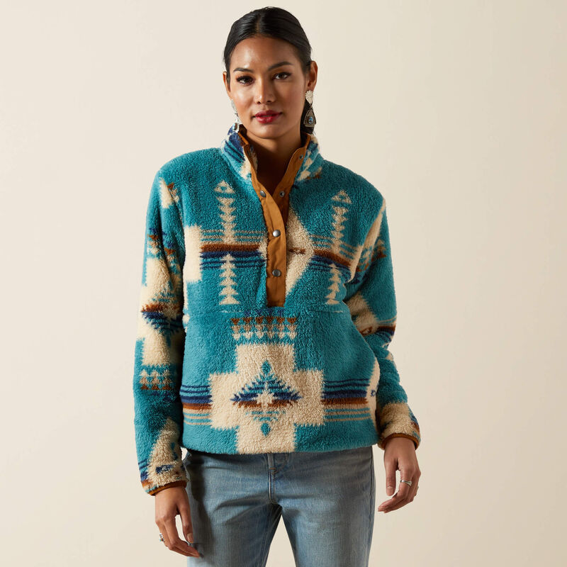 Berber Snap Front Sweatshirt