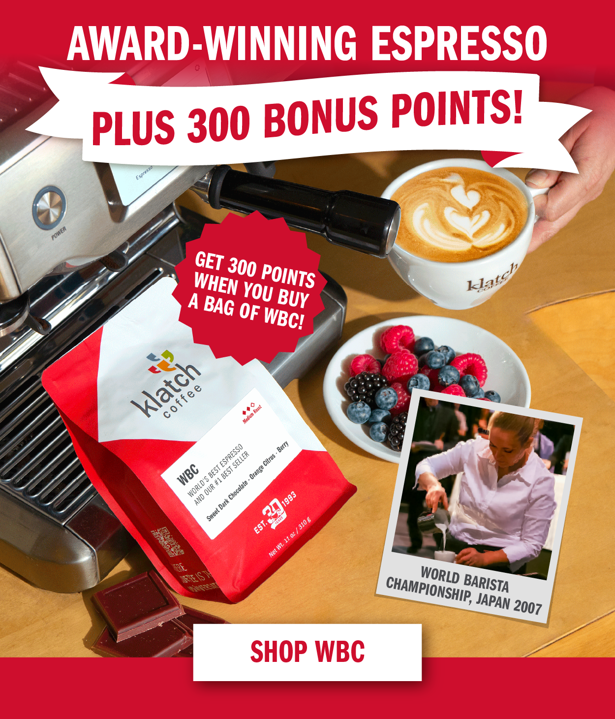 300 Bonus Klatch Rewards Points