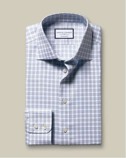 Luxury Check Shirt - Indigo Blue