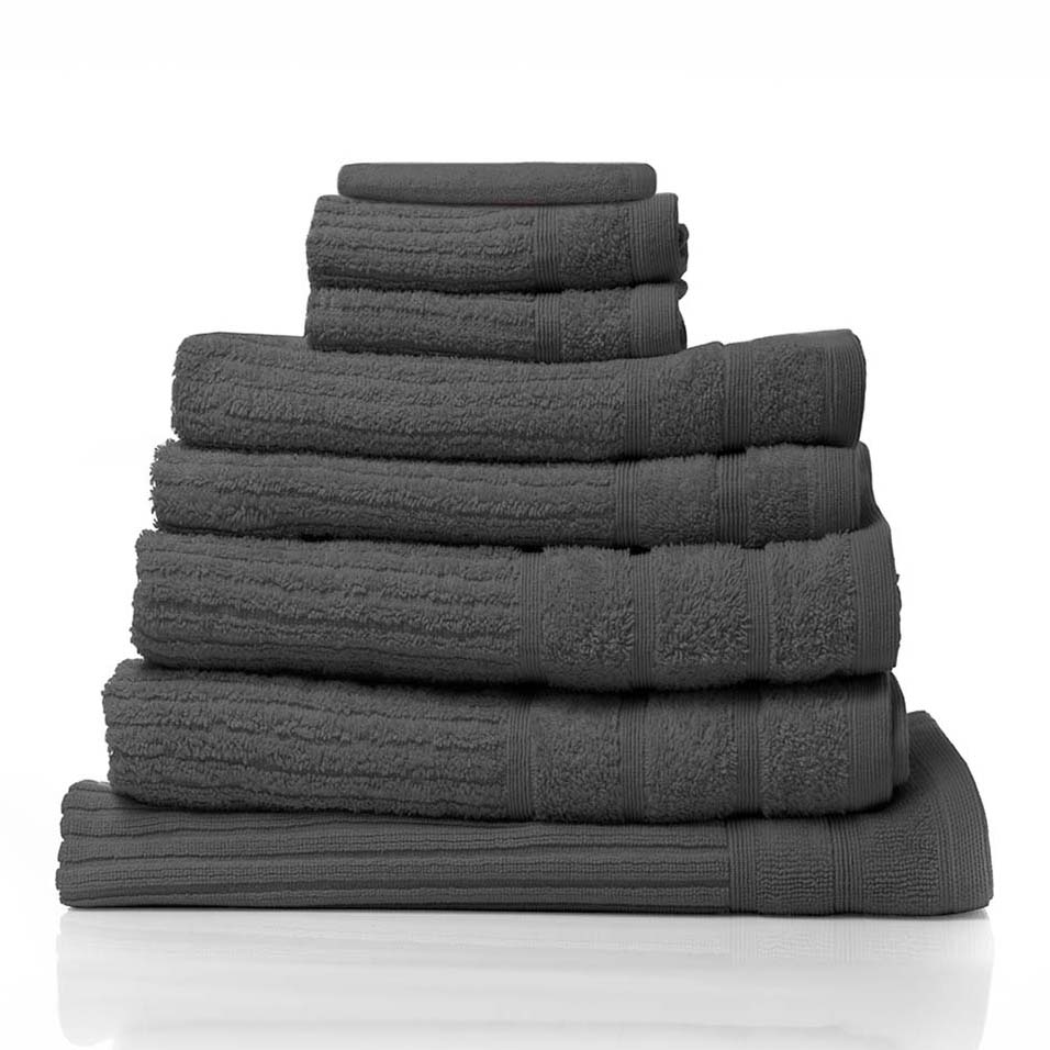 Royal Comfort Eden Egyptian Cotton 600 GSM 8 Piece Towel Pack