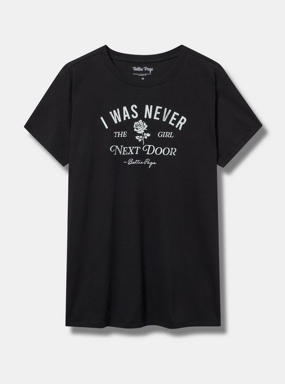 Bettie Page Classic Cotton Crew Tee