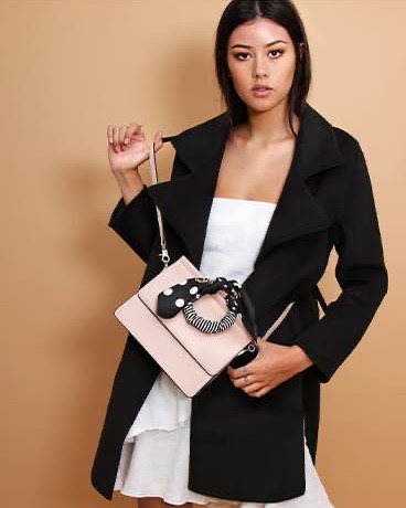Ex-Boyfriend Wool Blend Oversized Jacket - Black