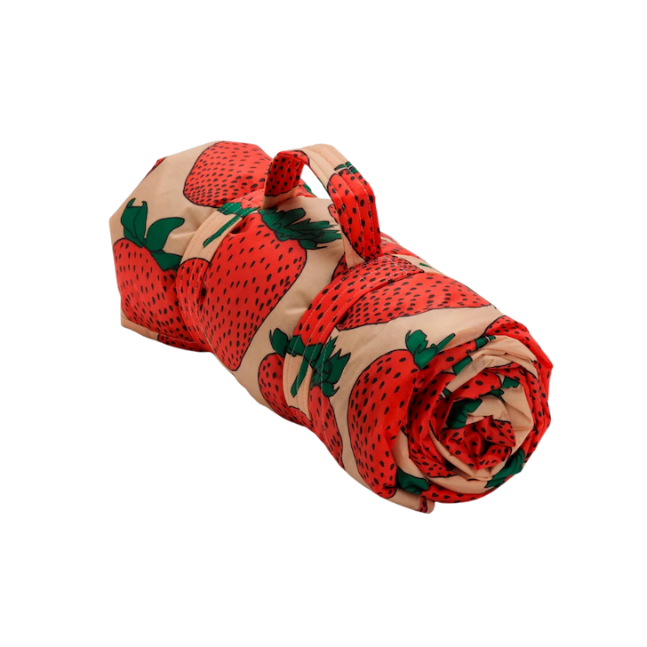 Puffy Picnic Blanket - Strawberry