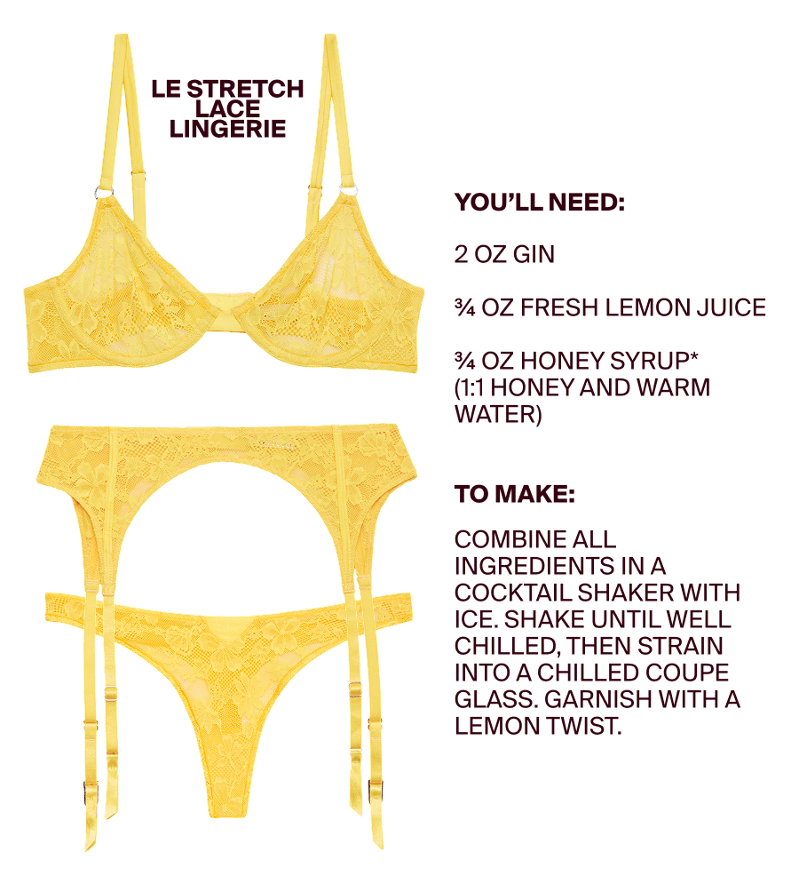 Le Stretch Lace In Lemon