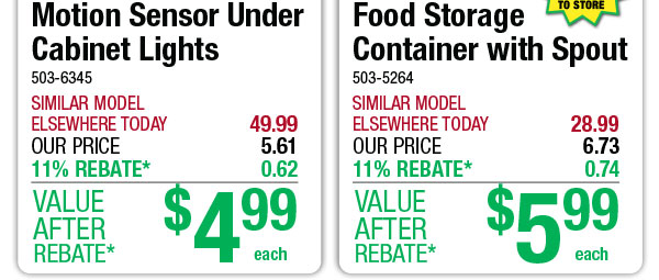 Food Storage Container with Spout - ONLY $5.99 After Rebate*!