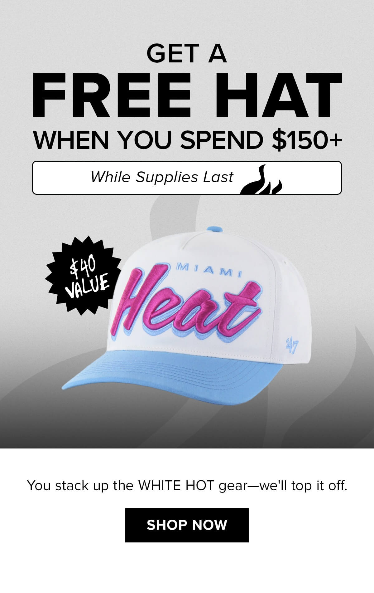 Get a Free Hat When You Spend $150+ | Shop Now