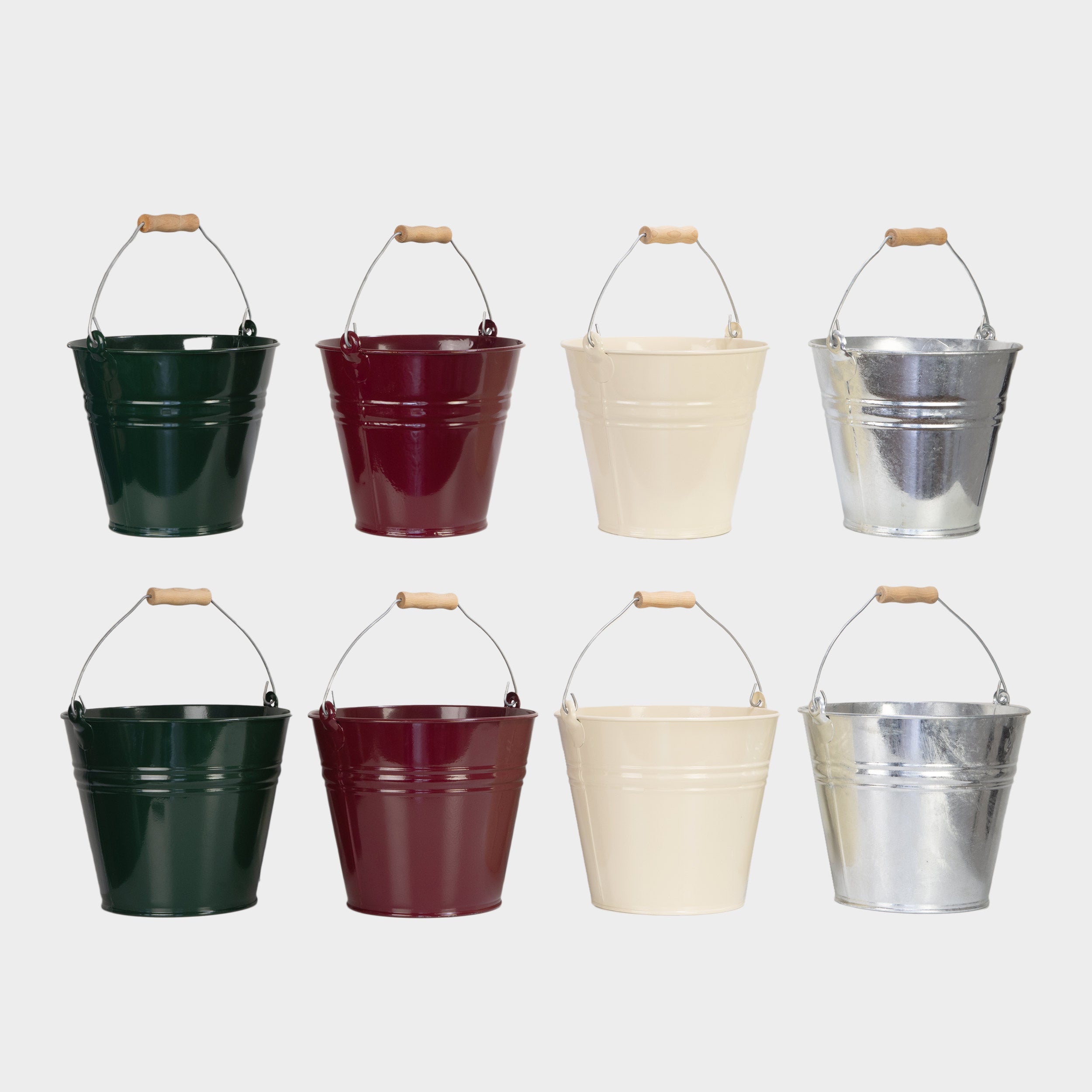 Image of European Galvanized Chore Bucket Set