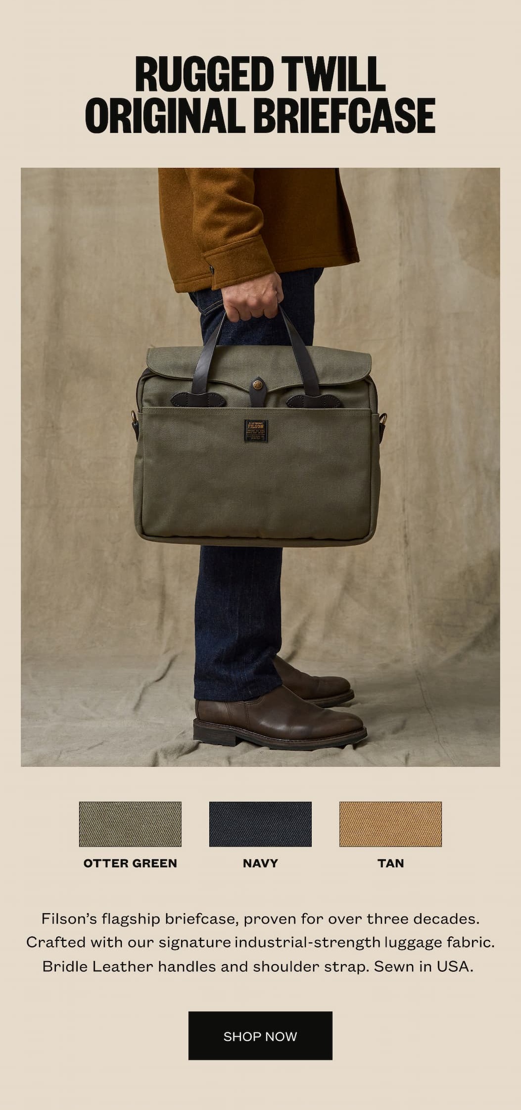 Rugged Twill Original Briefcase