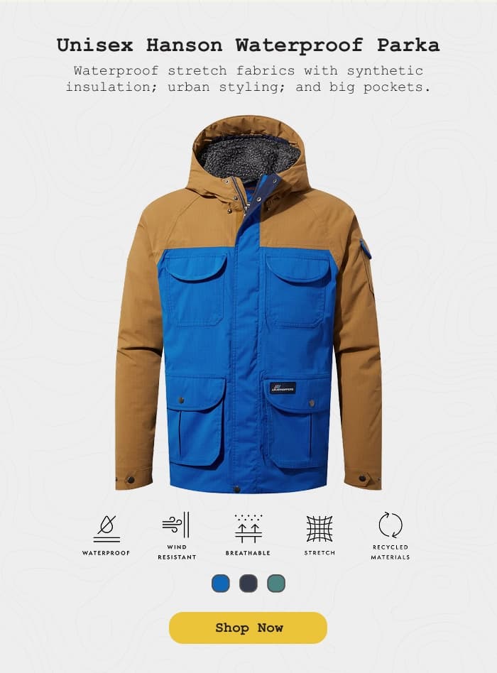 Studio photo of the Unisex Hanson Waterproof Parka: Shop Now