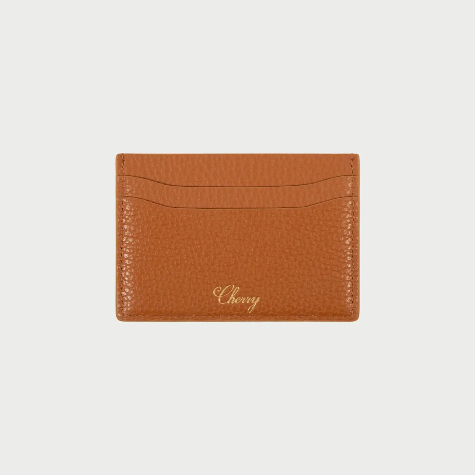 Image of Leather Card Holder (Saddle Brown)