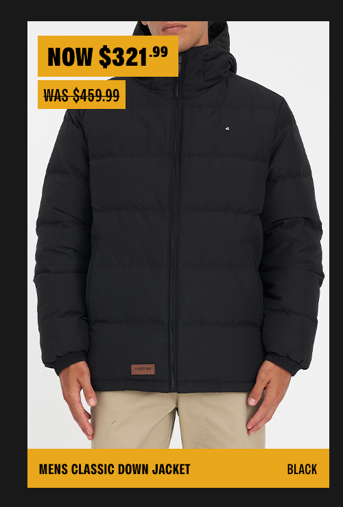 MENS CLASSIC DOWN JACKET BLACK
