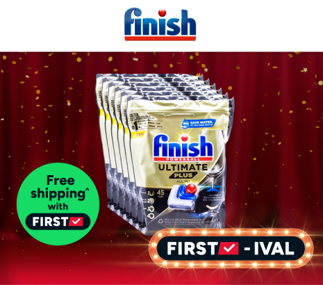 Finish Powerball Ultimate Plus All In One 270 Dishwasher Tablets (6 x 45 Pack) Product Image