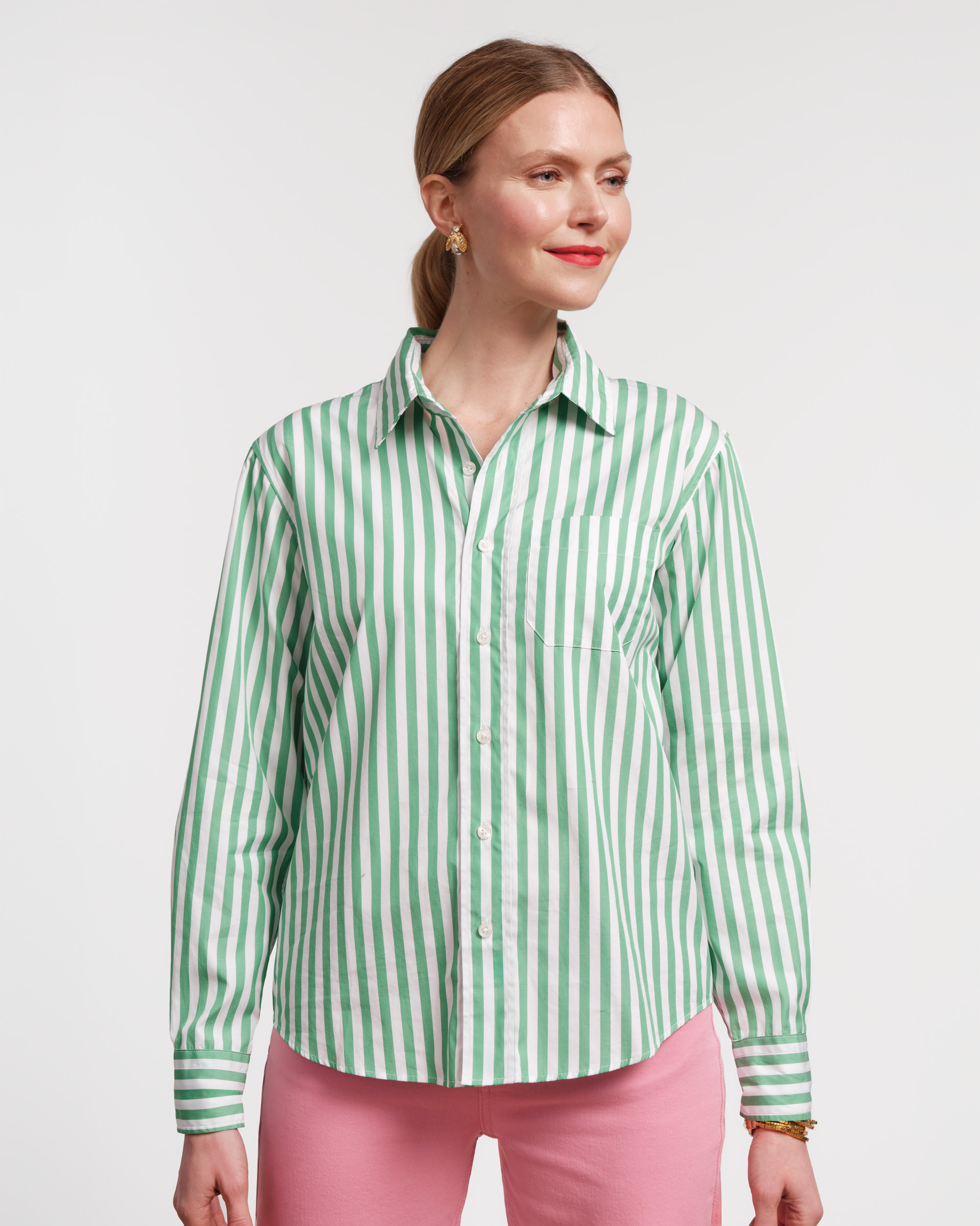 Perfect Button Down Green