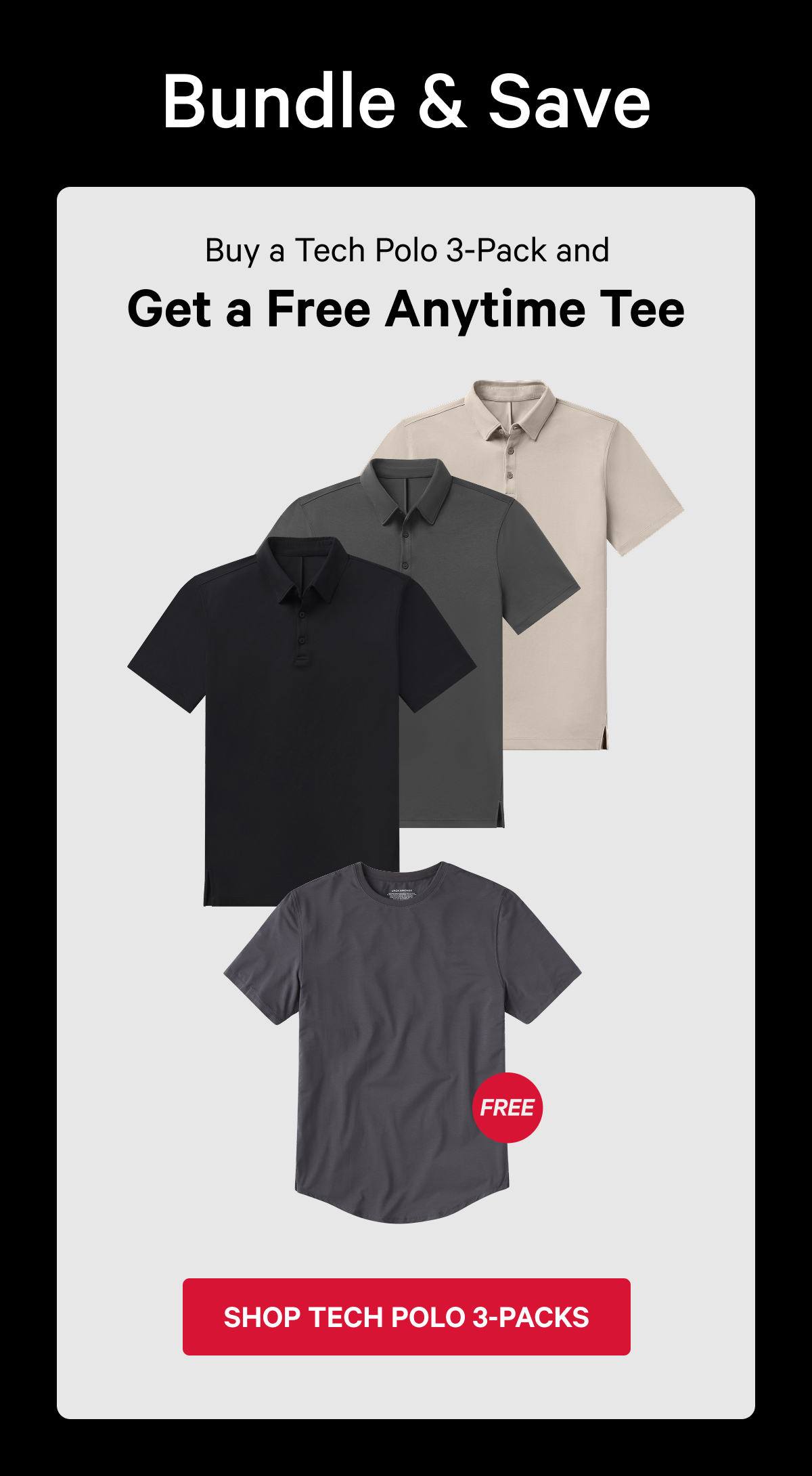 Shop Tech Polo 3-Packs