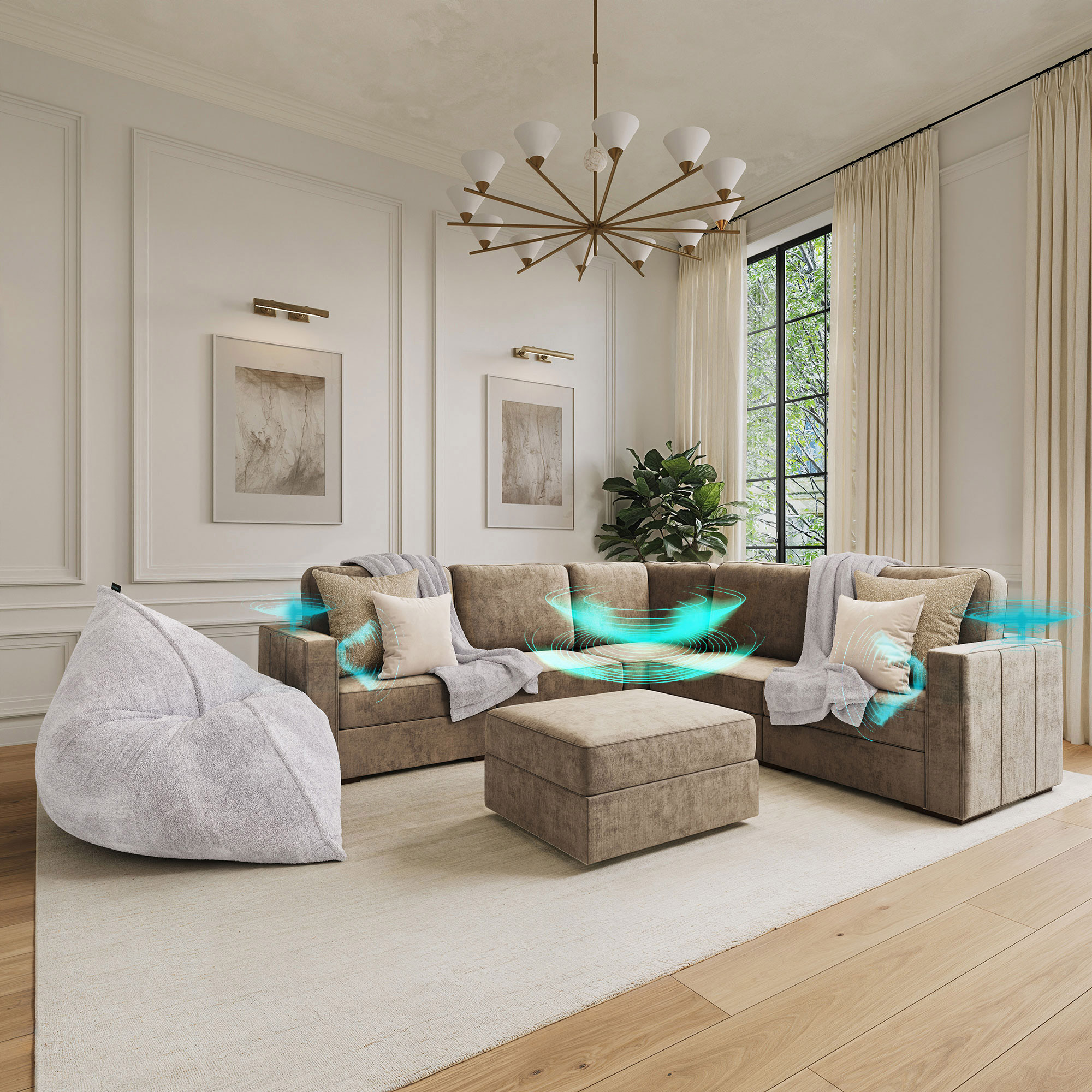 Lovesac Modular Sactional Bundle with Stealth Tech