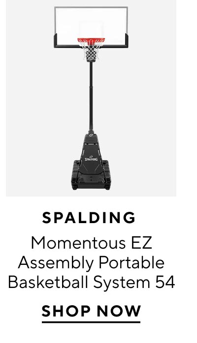 Spalding	Momentous EZ Assembly Portable Basketball System 54