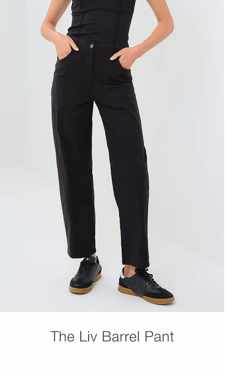 The Liv Barrel Pant in Black