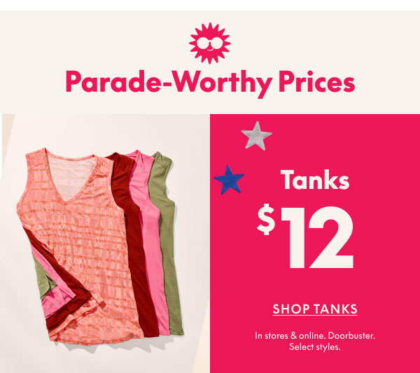 Tanks $12