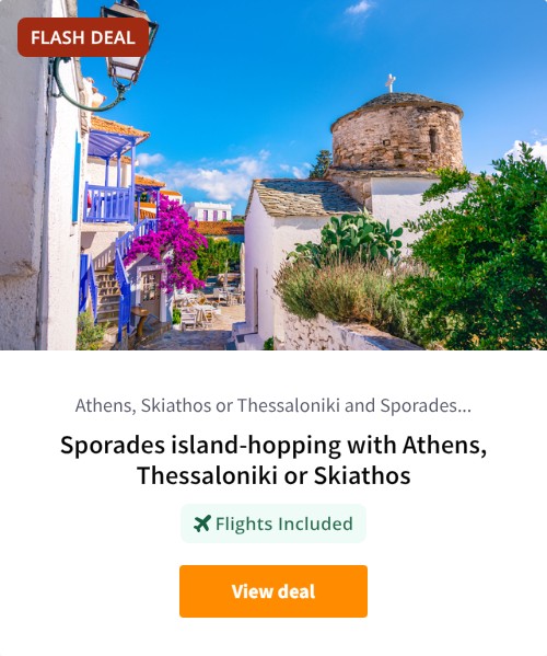 Sporades island-hopping with Athens, Thessaloniki or Skiathos