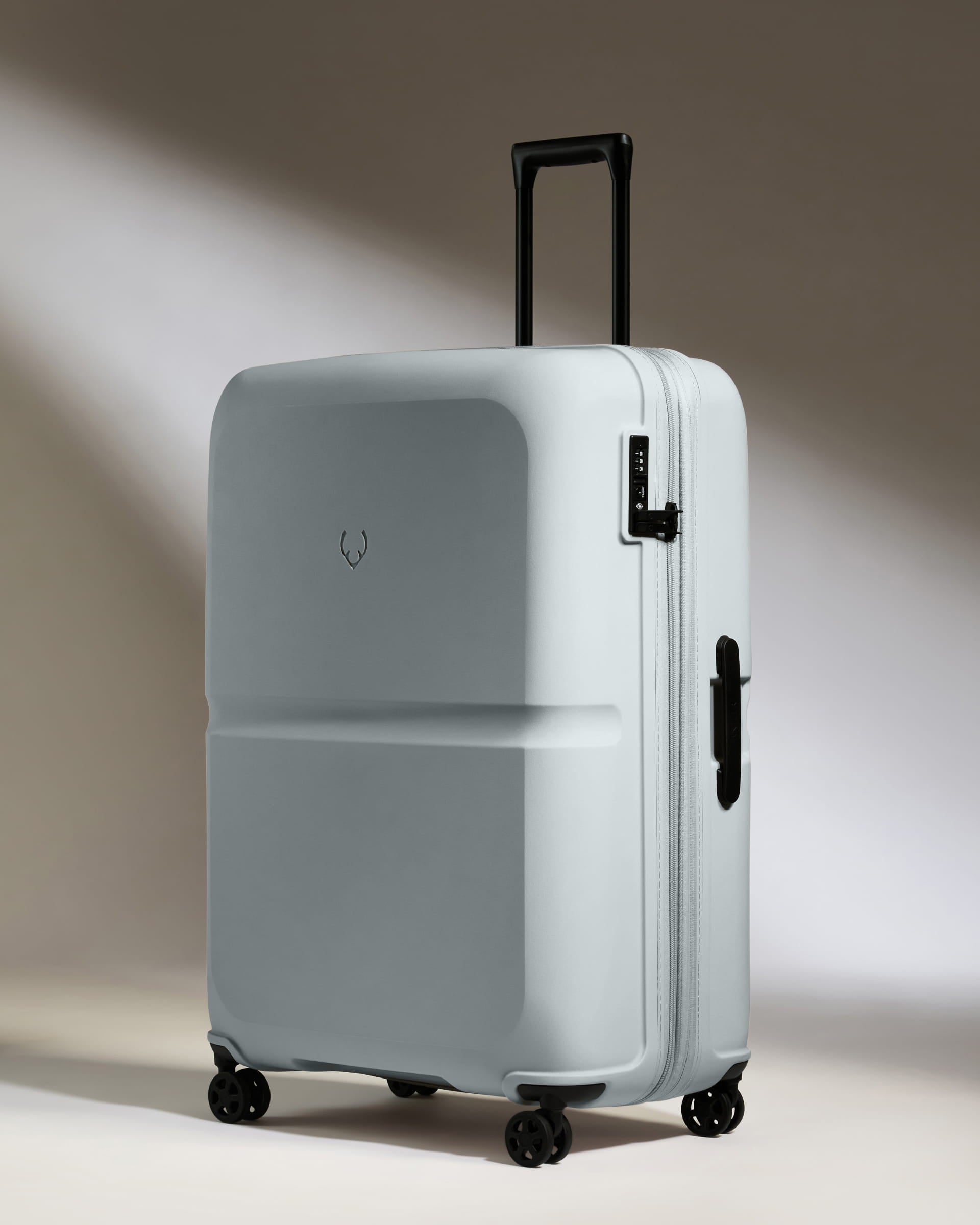 Image of Large Luggage in Salt Blue - Single Stripe