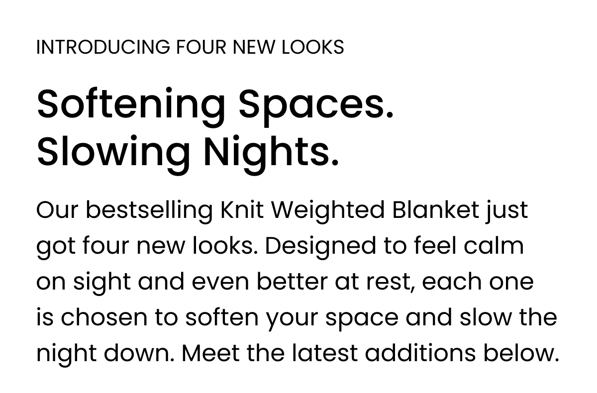 Introducing Four New Looks