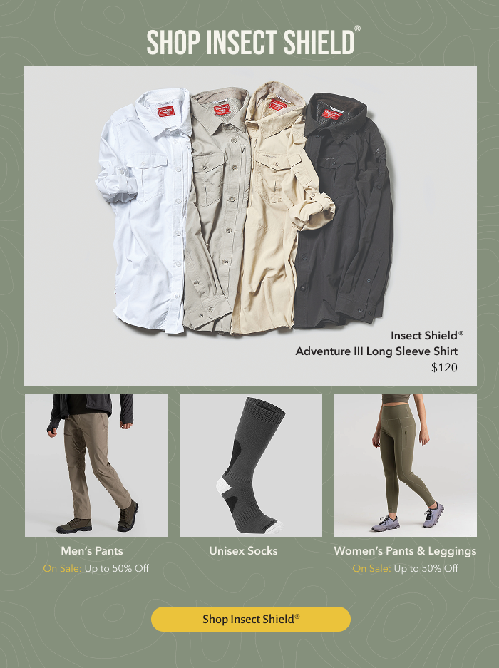 Product images of Insect Shield adventure apparel