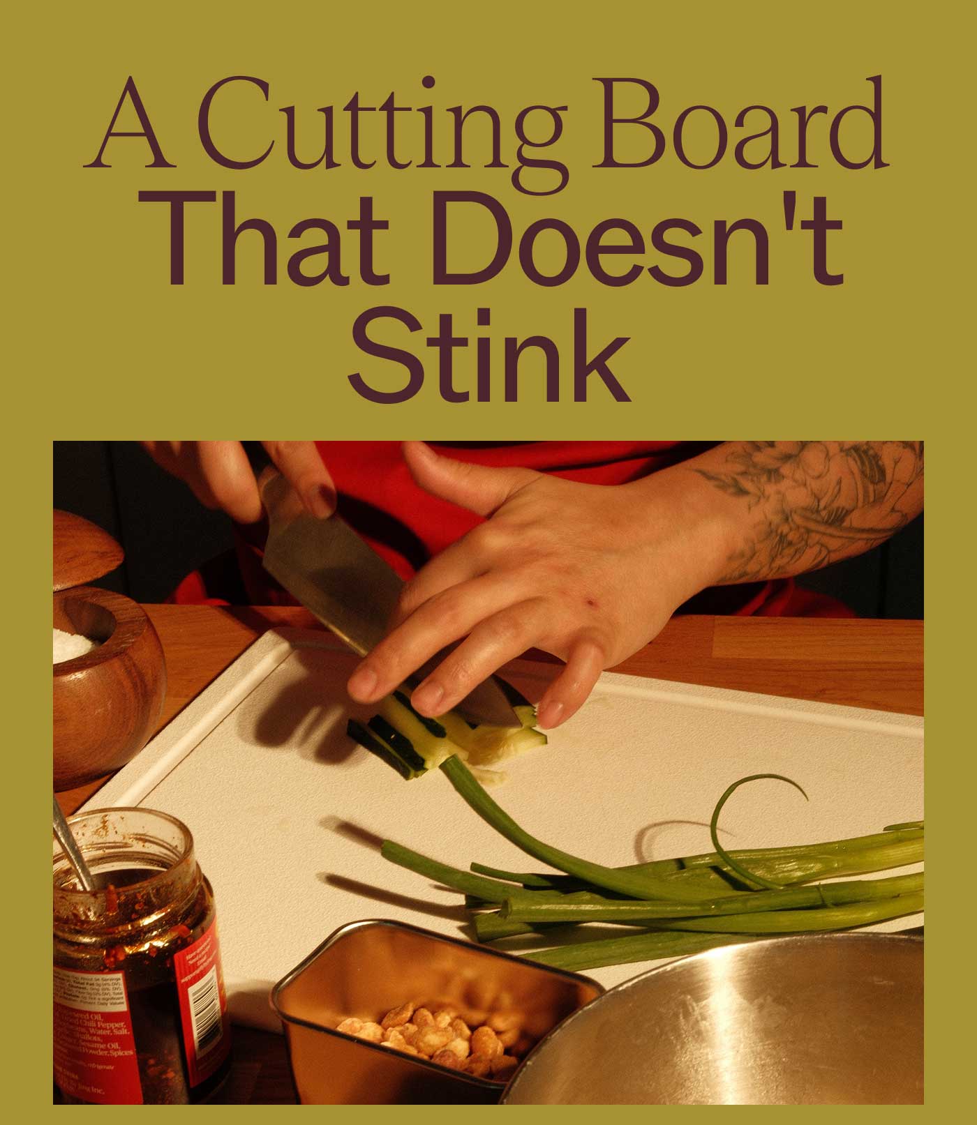 A Cutting Board That Doesn't Stink