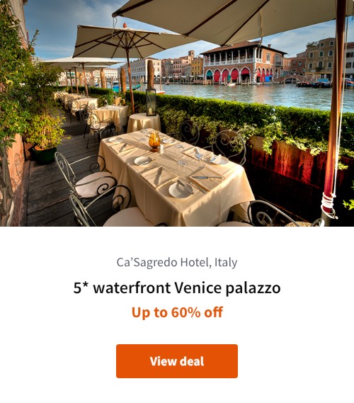 5* waterfront Venice palazzo