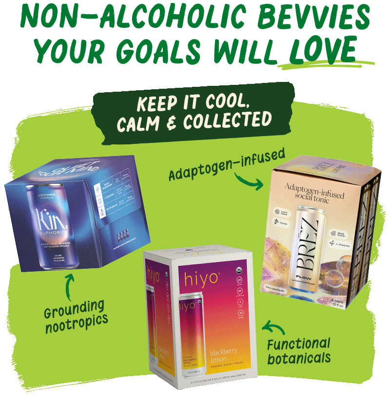 Non-alcoholic bevvies your goals will love