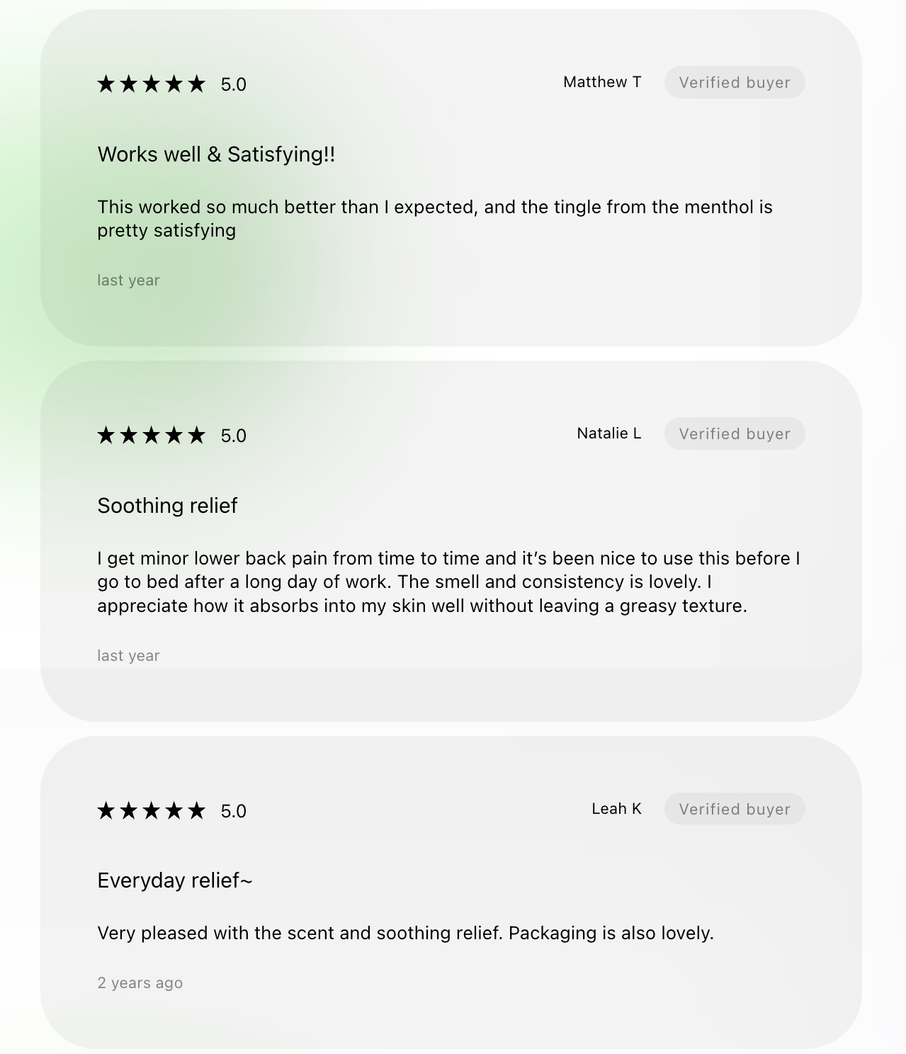 Soothing Cream Reviews