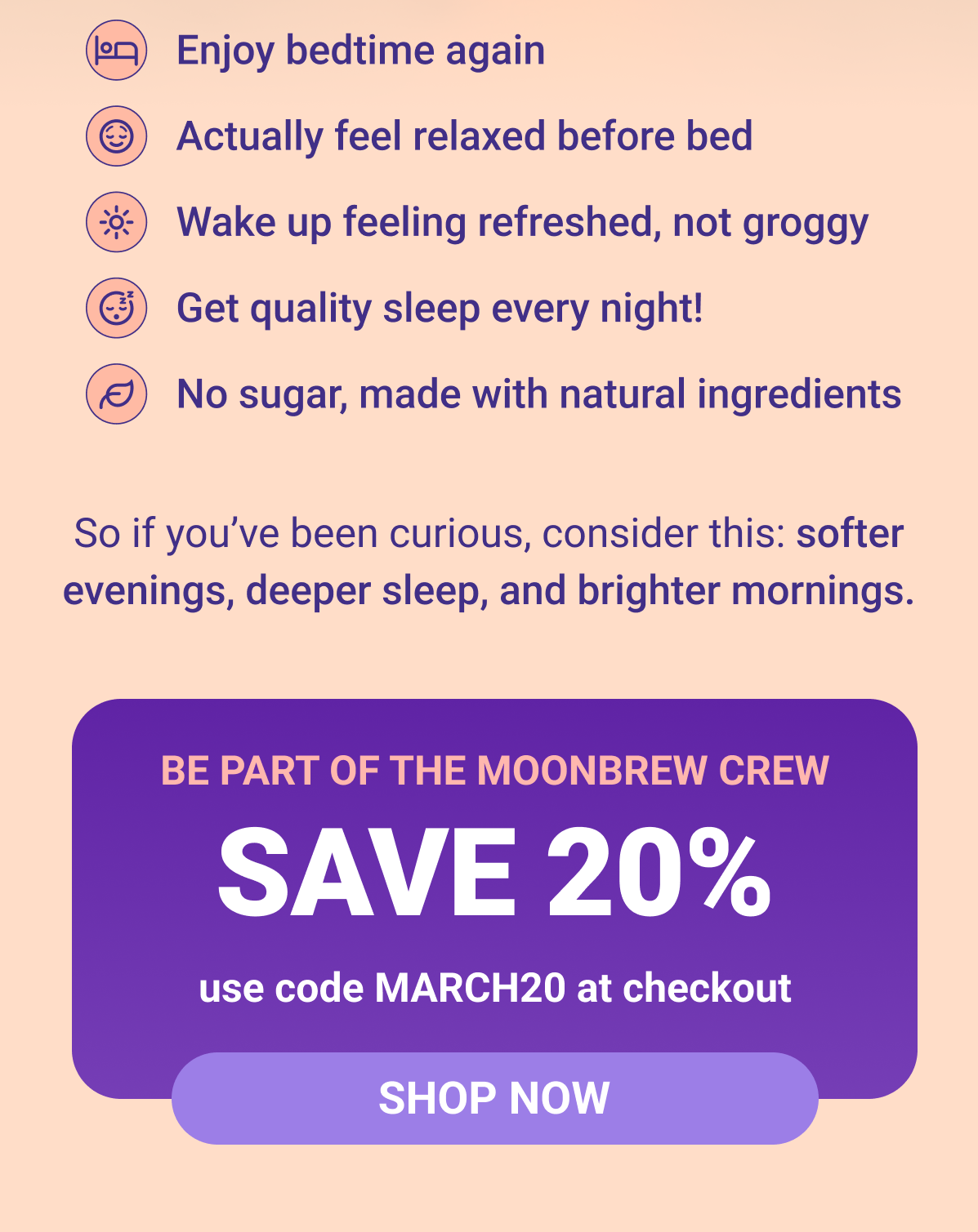Deliciously better sleep