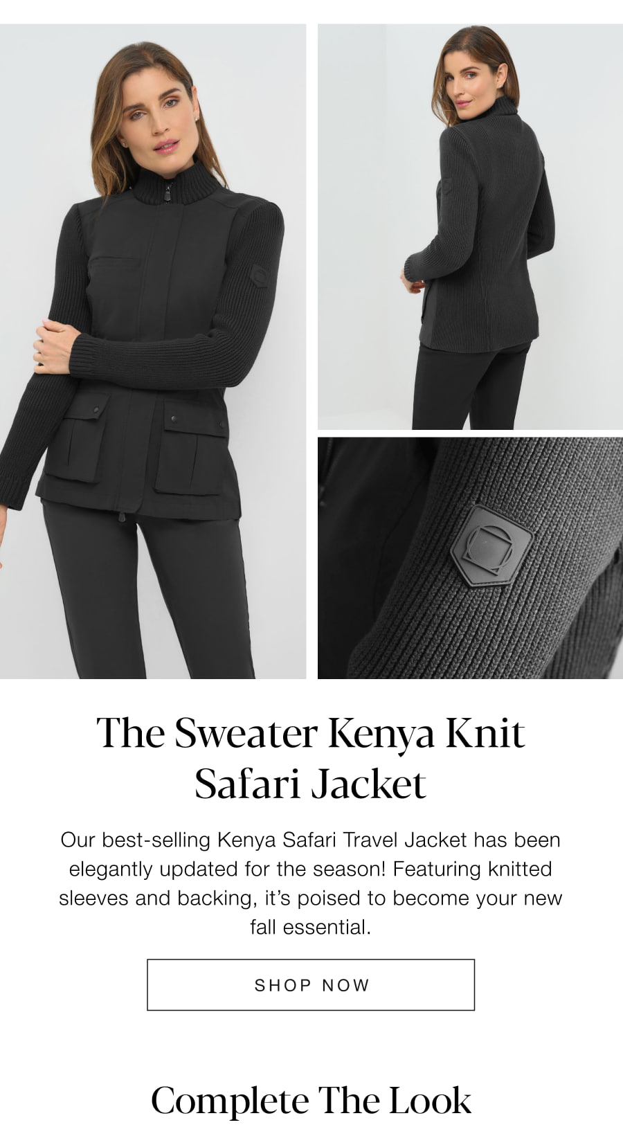 The Sweater Kenya Knit Safari Jacket. SHOP NOW