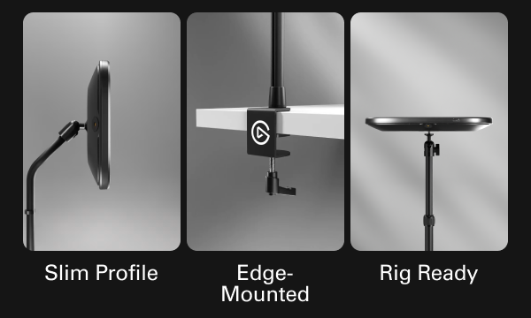 slim profile, edge-mounted, rig ready