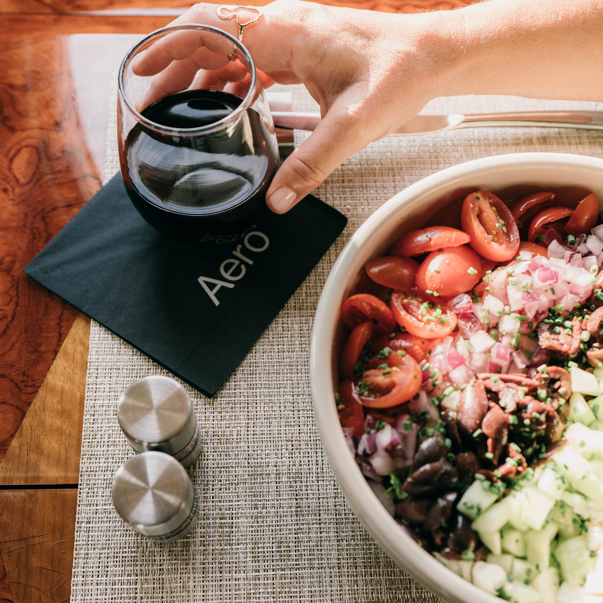 Delicious meals on board