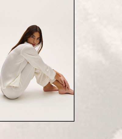 Inez Washable Silk Long PJ Set