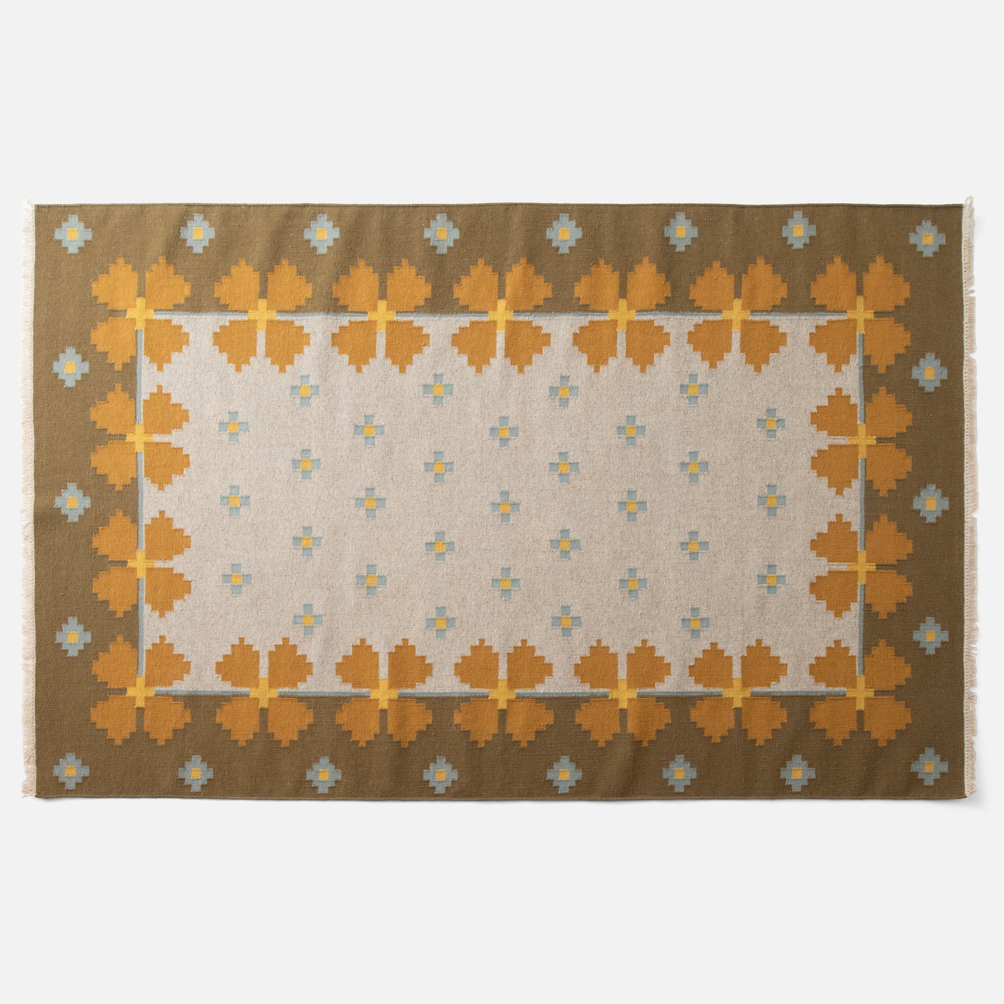 Image of Flora Wool Flatweave Rug