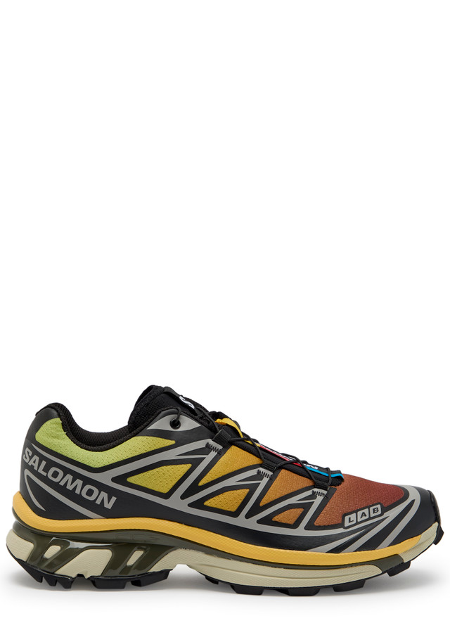 SALOMON XT-6 panelled degradé mesh sneakers
